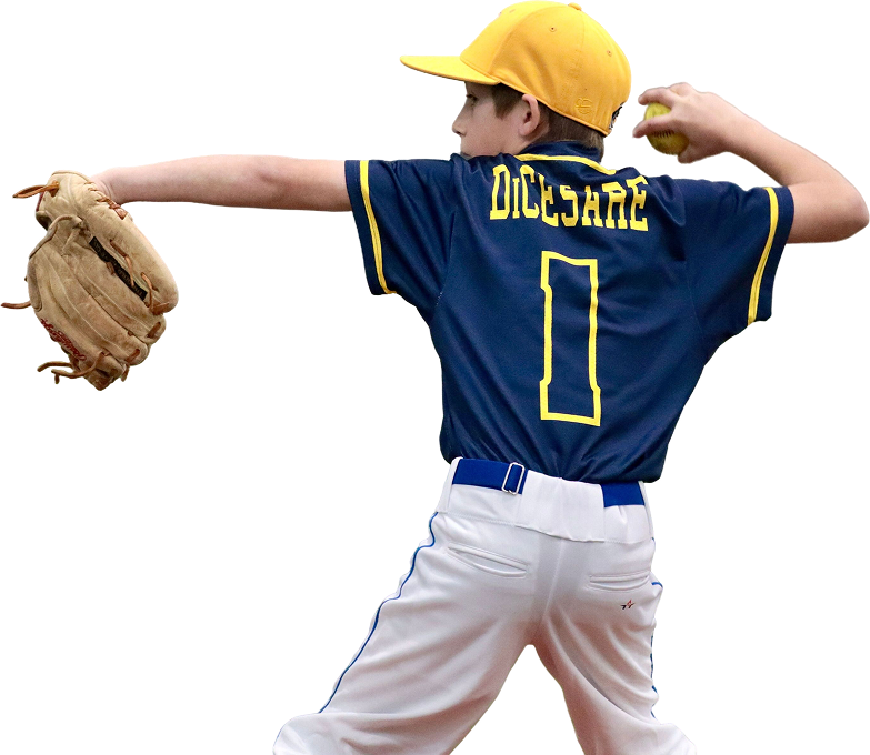 pull baseball through